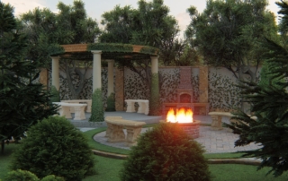 طراحی محوطه و حیاط