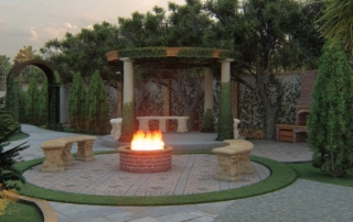 طراحی محوطه و حیاط