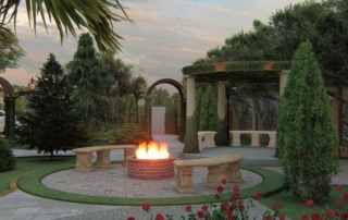 طراحی محوطه و حیاط