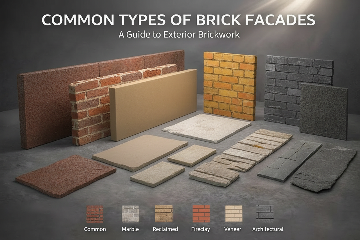 Facade brick materials
